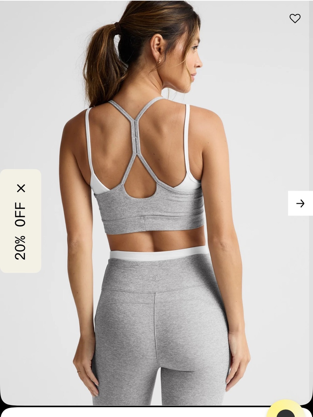 Beyond Yoga Grey Matching Set - Picture 2 of 4